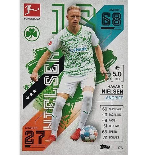 Topps Match Attax Bundesliga 2021/22 Nr 176 Havard Nielsen