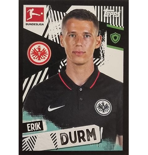 Topps Bundesliga Sticker Saison 2021/2022 Nr 176 Erik Durm