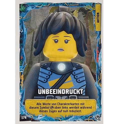 Lego Ninjago Serie 7 Trading Cards Geheimnisse der Tiefe - Nr 176 Unbeeindruckt