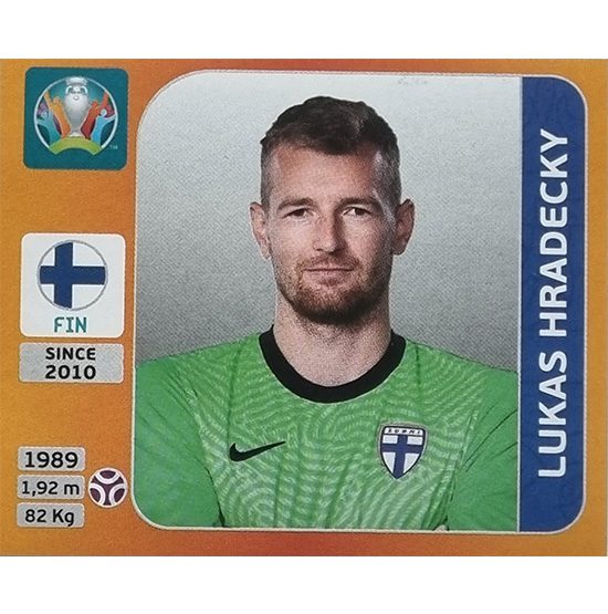 Panini EURO 2020 Sticker Nr 178 Lukas Hradecky