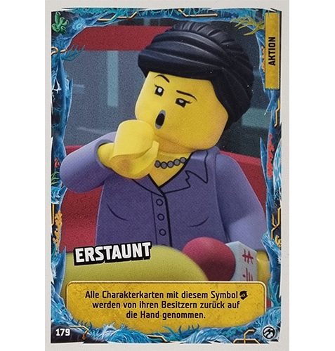 Lego Ninjago Serie 7 Trading Cards Geheimnisse der Tiefe - Nr 179 Erstaunt