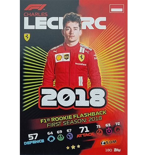 Turbo Attax 2021 Nr 180 Charles Leclerc