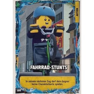 Lego Ninjago Serie 7 Trading Cards Geheimnisse der Tiefe - Nr 180 Fahrrad-Stunts