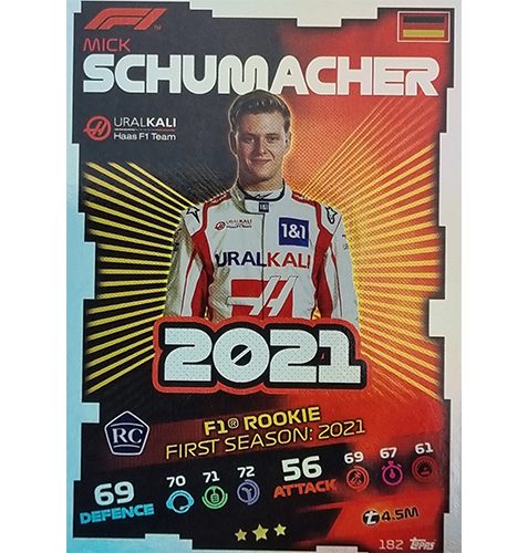 Turbo Attax 2021 Nr 182 Mick Schumacher