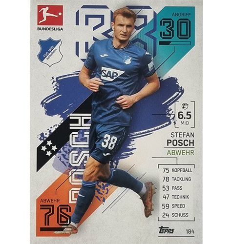 Topps Match Attax Bundesliga 2021/22 Nr 184 Stefan Posch