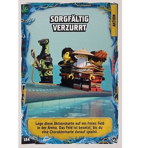 Lego Ninjago Serie 7 Trading Cards Geheimnisse der Tiefe - Nr 184 Sorgfältig verzurrt