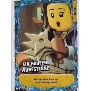 Lego Ninjago Serie 7 Trading Cards Geheimnisse der Tiefe - Nr 185 Ein Haufen Wurfsterne