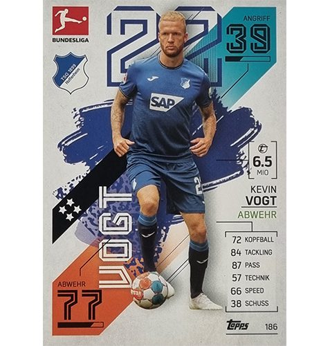 Topps Match Attax Bundesliga 2021/22 Nr 186 Kevin Vogt