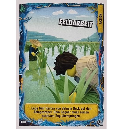 Lego Ninjago Serie 7 Trading Cards Geheimnisse der Tiefe - Nr 188 Feldarbeit