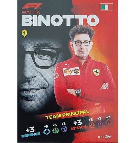 Turbo Attax 2021 Nr 189 Mattia Binotto