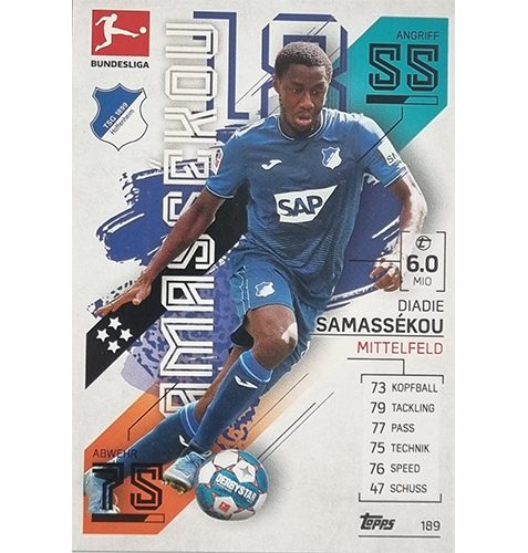 Topps Match Attax Bundesliga 2021/22 Nr 189 Diadie Samassekou