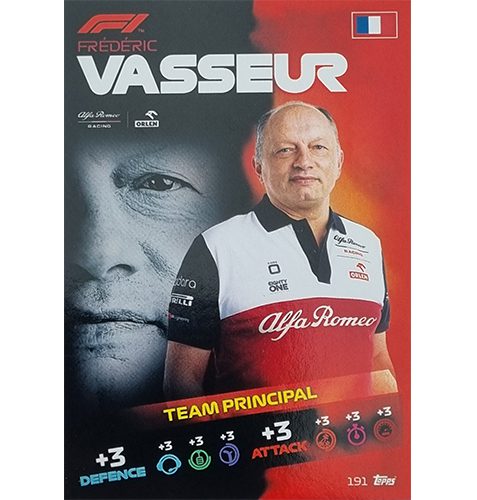 Turbo Attax 2021 Nr 191 Frederic Vasseur