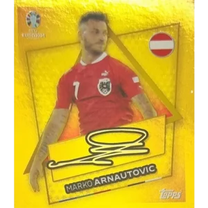 Topps UEFA EURO 2024 Sticker - AUT SP MARKO ARNAUTOVIC mit UNTERSCHRIFT