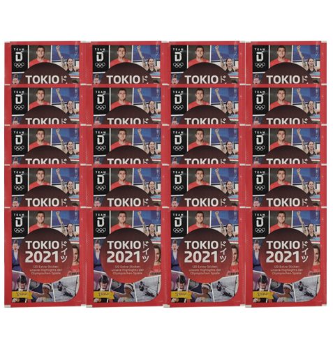 Panini Team Deutschland Teil 2 Tokio 2021 Sticker 20x Tüten