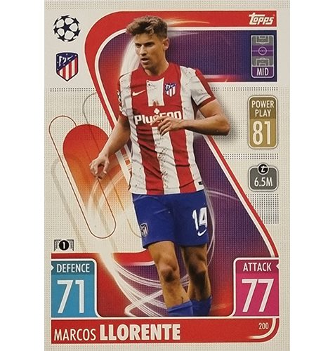 Topps Champions League 2021/2022 Nr 200 Marcos Llorente