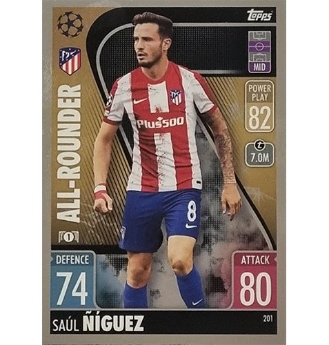 Topps Champions League 2021/2022 Nr 201 Saul Niguez