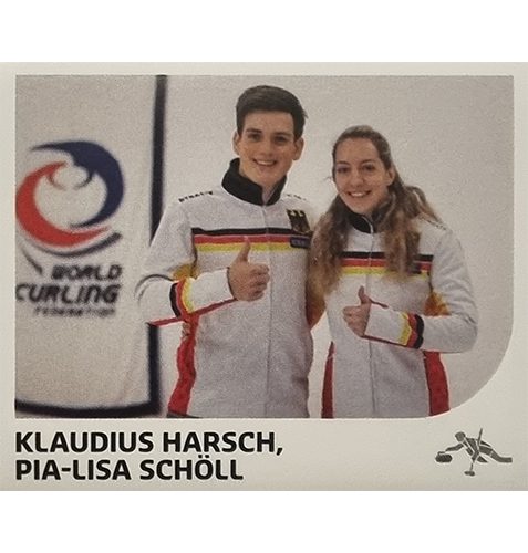 Panini Winterspiele 2022 Peking Sticker - Nr 204 Klaudius Harsch / Pia-Lisa Schöll