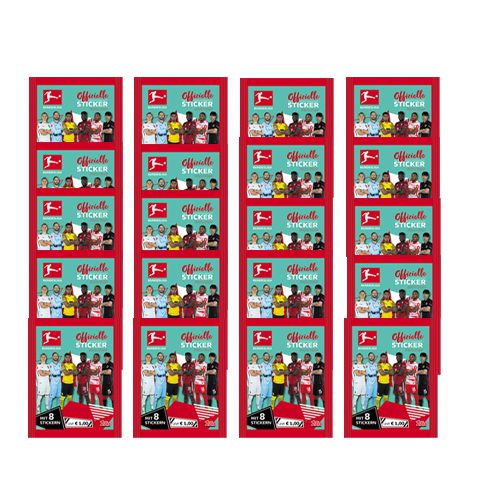 Topps Bundesliga Sticker Saison 2021/2022 20x Stickertüten