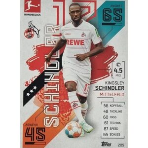 Topps Match Attax Bundesliga 2021/22 Nr 205 Kingsley Schindler