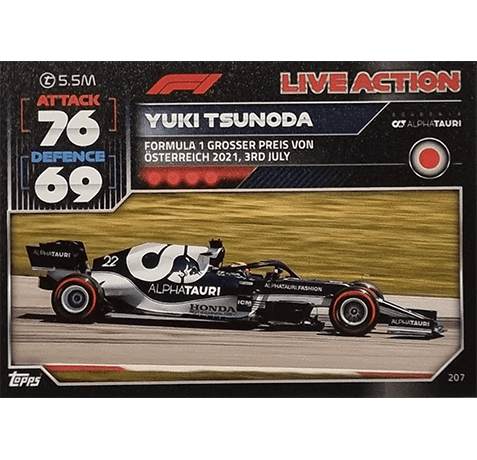 Topps Formula 1 Turbo Attax 2022 Trading Cards Nr 207