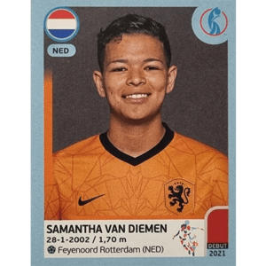 Panini Frauen EM 2022 Sticker - Nr 208 Samantha van Diemen