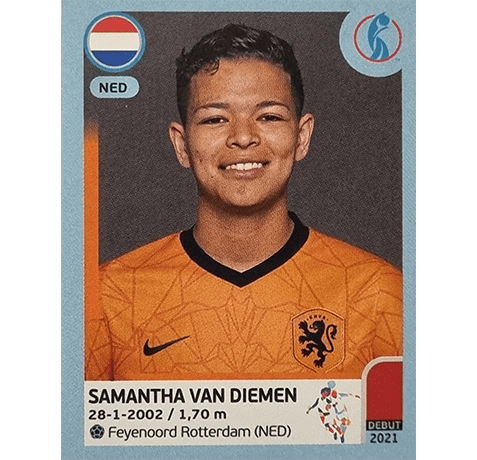 Panini Frauen EM 2022 Sticker - Nr 208 Samantha van Diemen