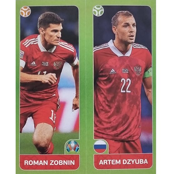 Panini EURO 2020 Sticker Nr 209 Zobnin Dzyuba