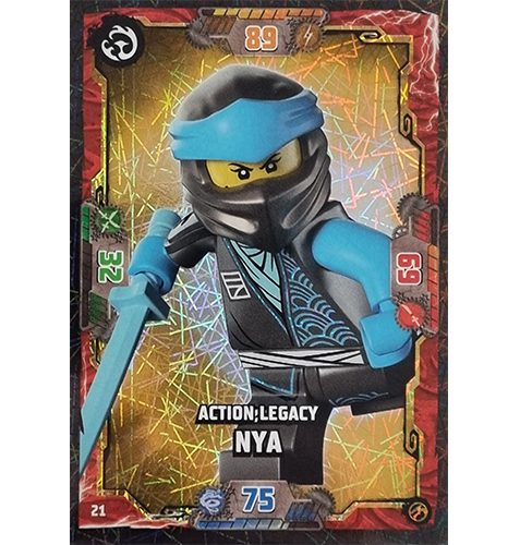 Lego Ninjago Serie 7 Trading Cards Geheimnisse der Tiefe -Nr 021 Action Legacy Nya