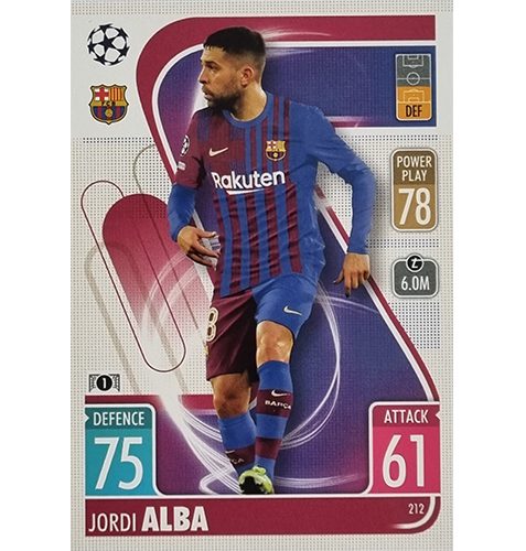 Topps Champions League 2021/2022 Nr 212 Jordi Alba