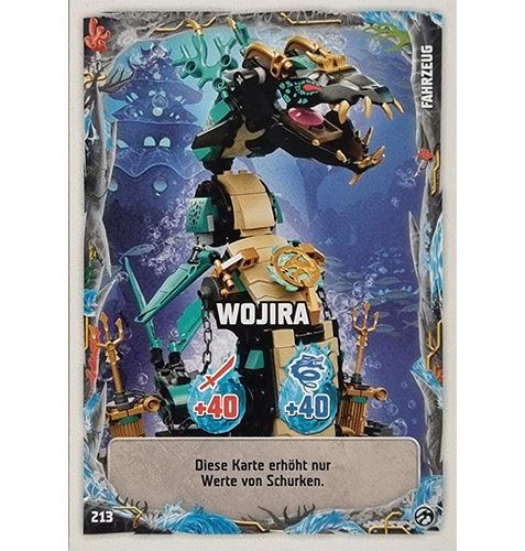 Lego Ninjago Serie 7 Trading Cards Geheimnisse der Tiefe - Nr 213 Wojira