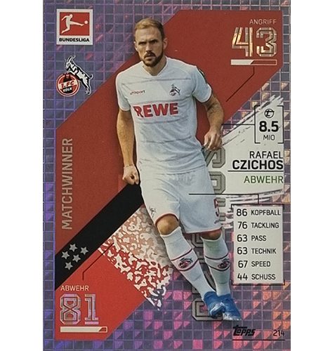 Topps Match Attax Bundesliga 2021/22 Nr 214 Rafael Czichos