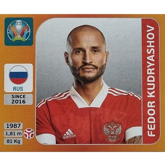 Panini EURO 2020 Sticker Nr 215 Fedor Kudryashov