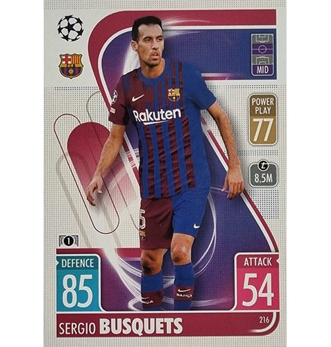 Topps Champions League 2021/2022 Nr 216 Sergio Busquets