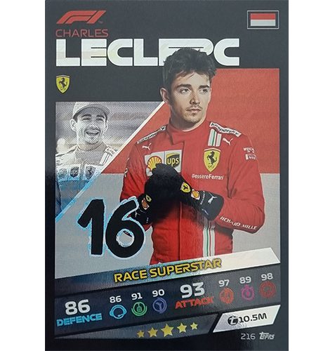 Turbo Attax 2021 Nr 216 Charles Leclerc