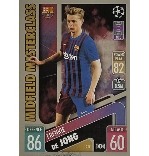 Topps Champions League 2021/2022 Nr 218 Frenkie De Jong