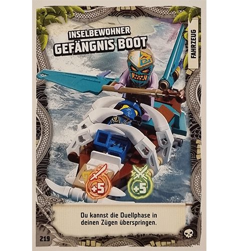 Lego Ninjago Serie 6 Trading Cards Nr 219 Inselbewohner Gefängnis Boot