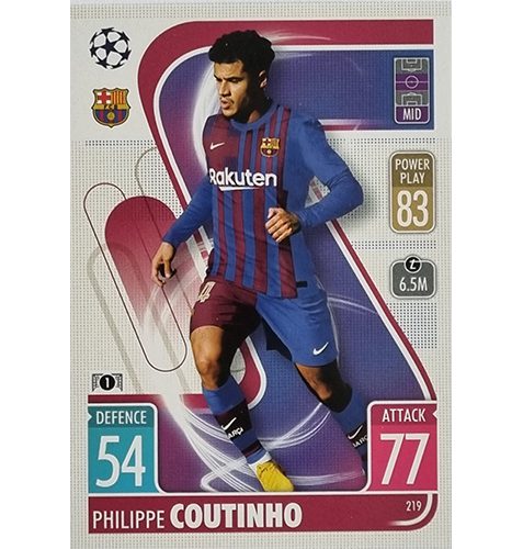 Topps Champions League 2021/2022 Nr 219 Philippe Couthinho