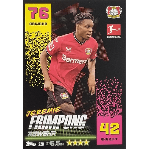 Topps Match Attax Bundesliga 2022-23 - Nr 220 Jeremie Frimpong