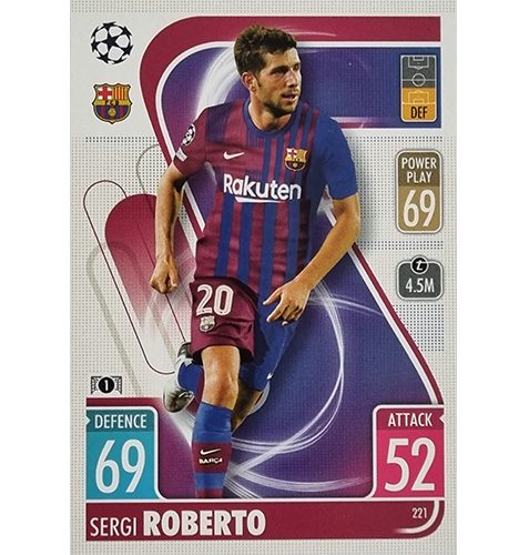 Topps Champions League 2021/2022 Nr 221 Sergi Roberto