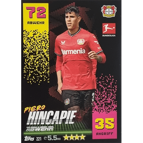 Topps Match Attax Bundesliga 2022-23 - Nr 221 Piero Hincapie