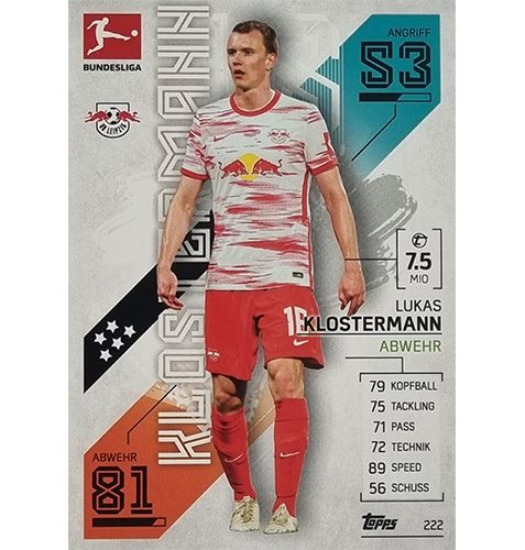 Topps Match Attax Bundesliga 2021/22 Nr 222 Lukas Klostermann