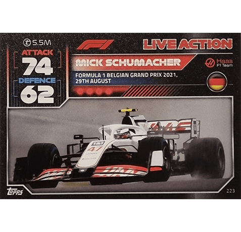 Topps Formula 1 Turbo Attax 2022 Trading Cards Nr 223