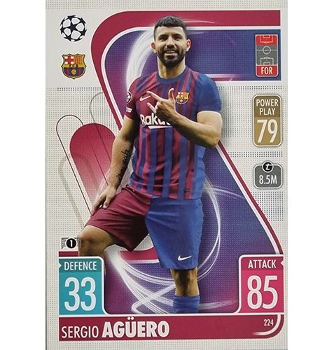 Topps Champions League 2021/2022 Nr 224 Sergio Agüero