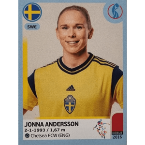 Panini Frauen EM 2022 Sticker - Nr 226 Jonna Andersson