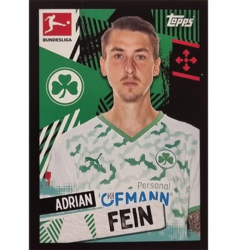 Topps Bundesliga Sticker Saison 2021/2022 Nr 227 Adrian Fein