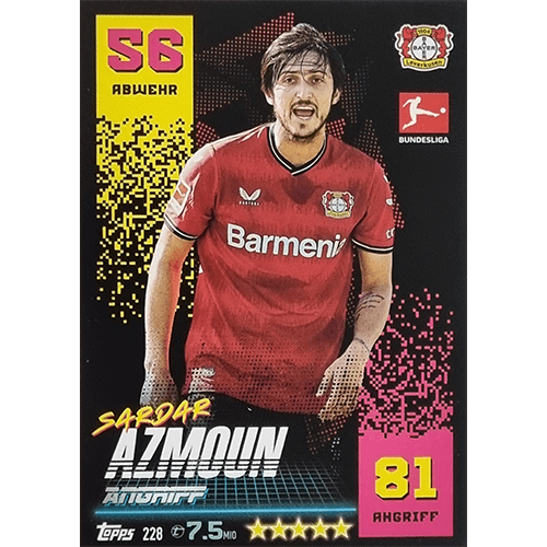 Topps Match Attax Bundesliga 2022-23 - Nr 228 Sardar Azmoun