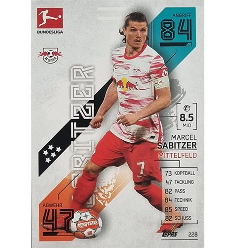 Topps Match Attax Bundesliga 2021/22 Nr 228 Marcel Sabitzer