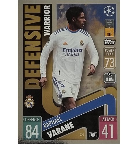 Topps Champions League 2021/2022 Nr 229 Raphael Varane