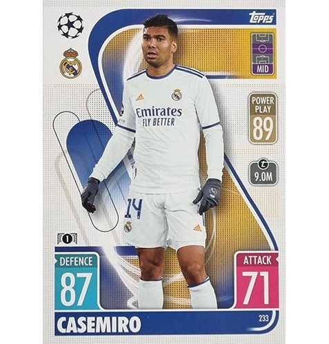 Topps Champions League 2021/2022 Nr 233 Casemiro