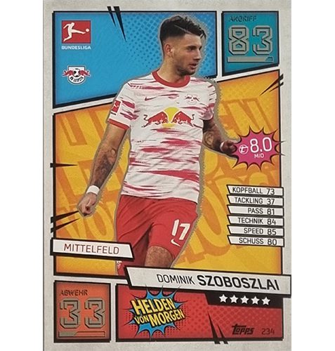 Topps Match Attax Bundesliga 2021/22 Nr 234 Dominik Szoboszlai